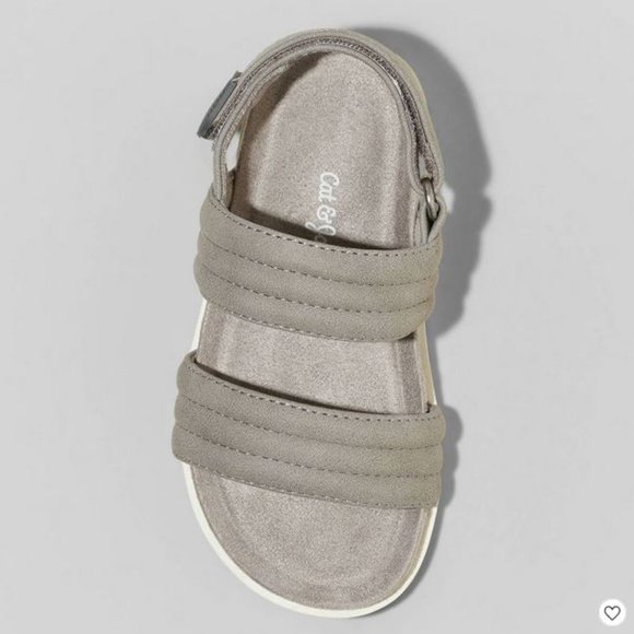 Cat & Jack Gray Kids Sandals - Picture 3 of 4